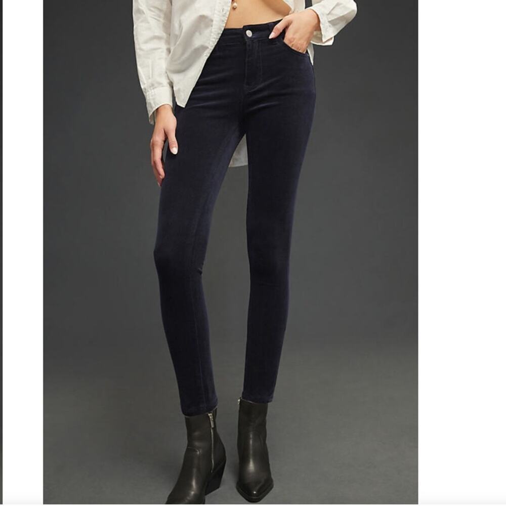 Anthropologie Pilcro Women’s Size 26 High-Rise Skinny Corduroy Pants Blue